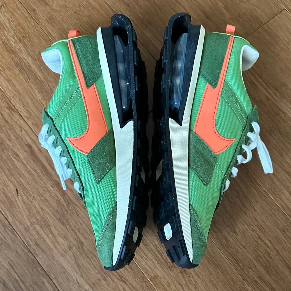 Nike Green and Orange Retro Running Sneakers